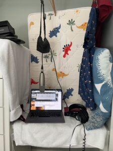 A changing table cover in the AirBnB can inspire a read that calls for child-like wonder. Maybe.